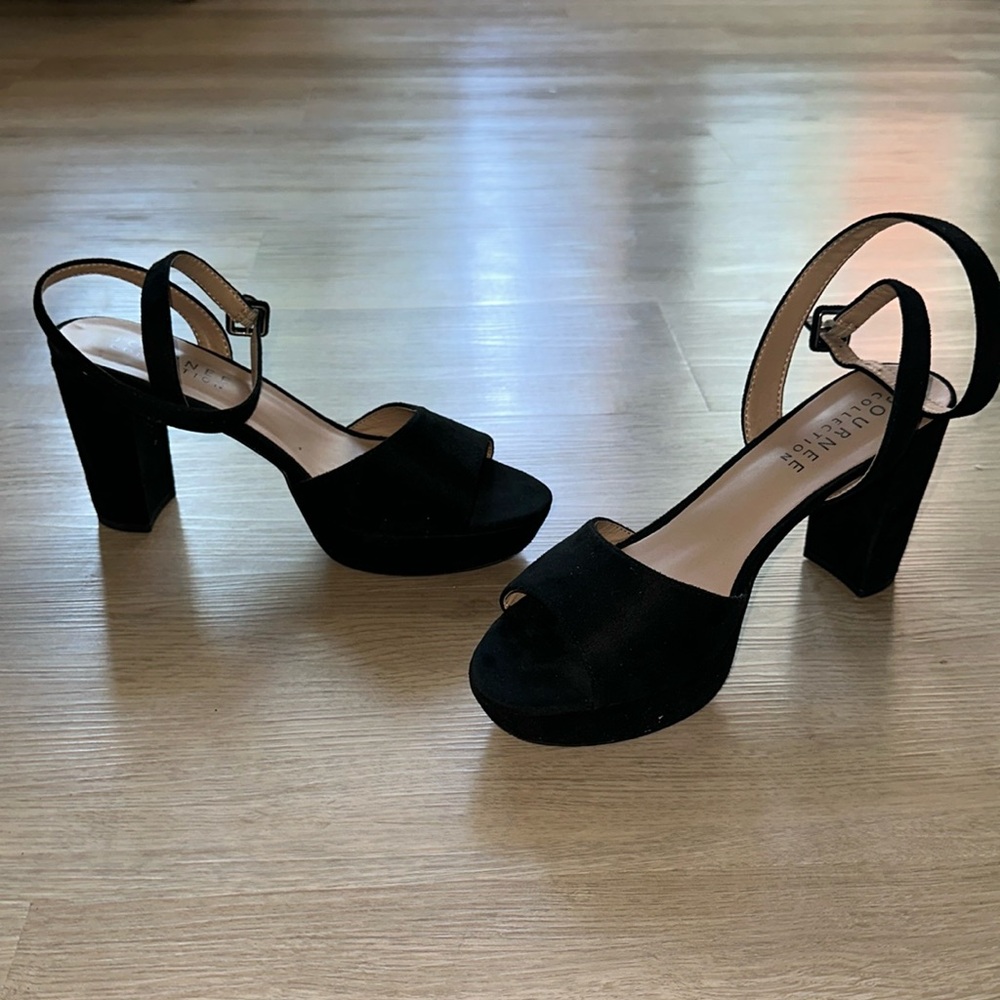 Classes Cris-Cross Strap Open-Toe 3” Block Heel W… - image 1